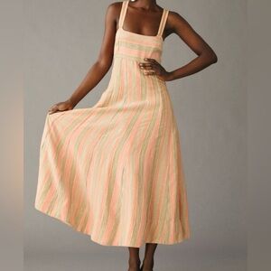 Maeve Square Neck Tie Dress